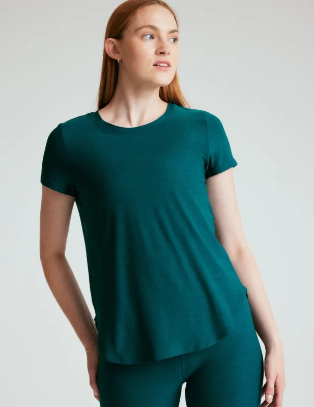 Featherweight On The Down Low Tee sold by Beyond Yoga