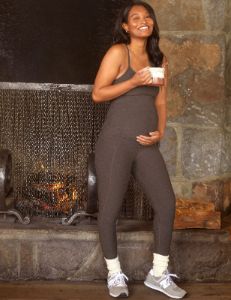 Spacedye Love the Bump Maternity Pocket Midi Legging sold by Beyond Yoga
