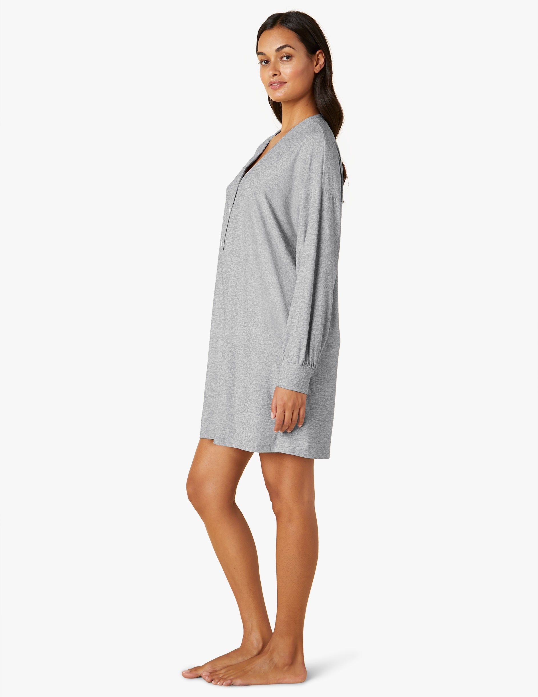 Featherweight Oversized Henley Sleep Shirt sold by Beyond Yoga product image thumbnail 3