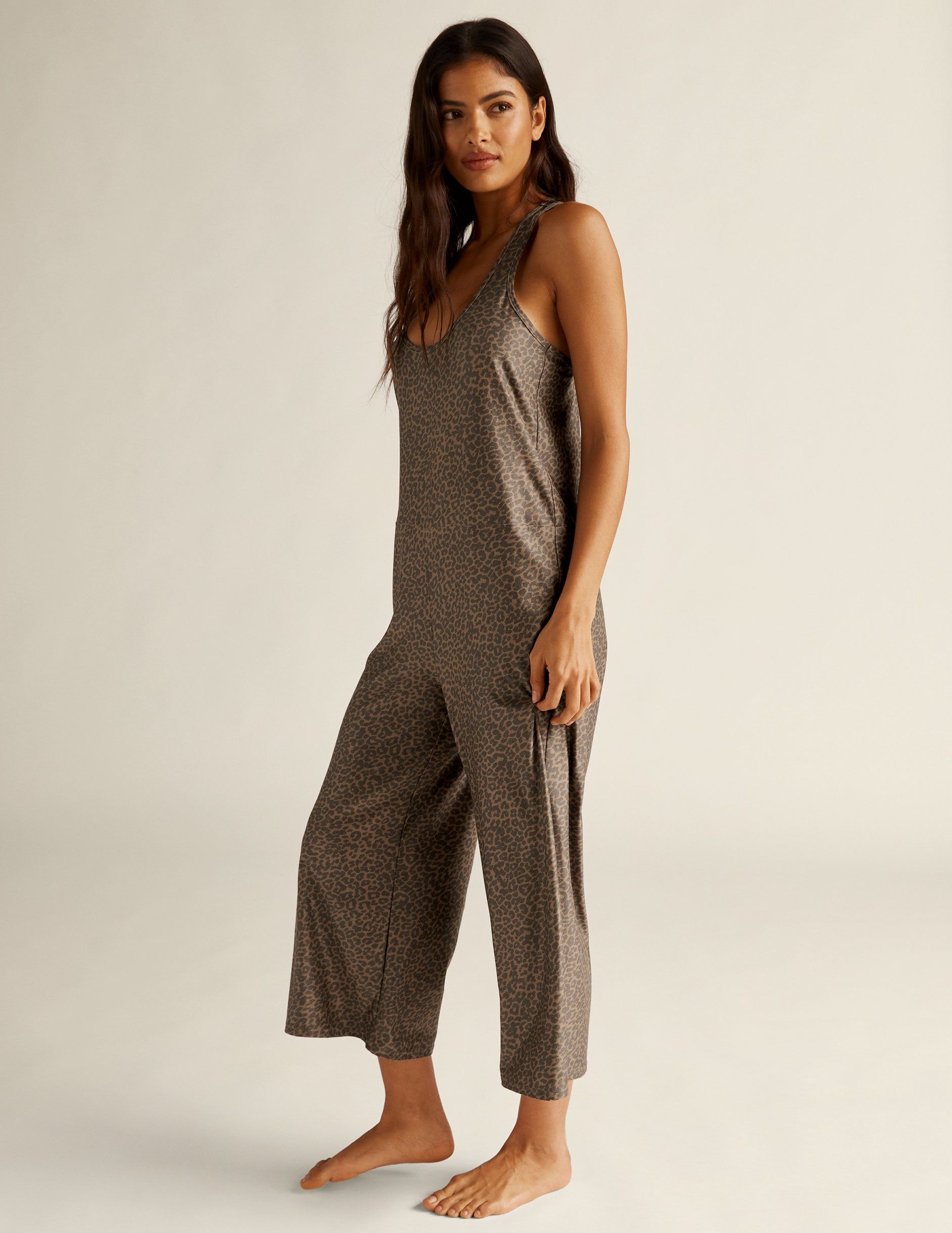 Night Leopard Featherweight SoftMark Hang Loose Sleep Jumpsuit sold by Beyond Yoga product image thumbnail 2