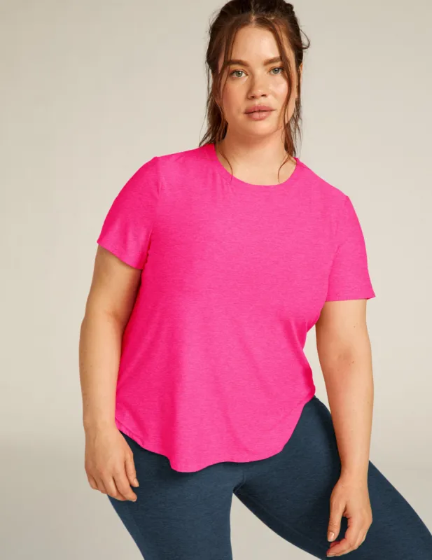 Featherweight On The Down Low Tee sold by Beyond Yoga