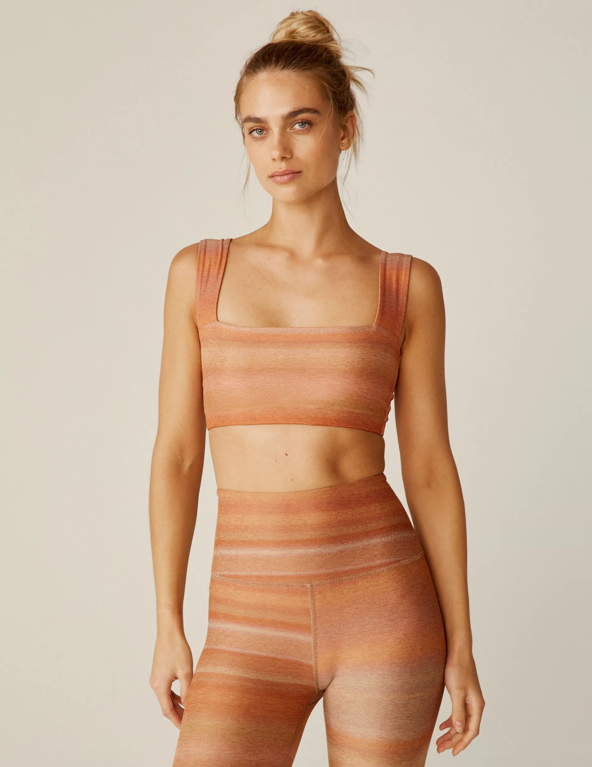 Ombre Stripe SoftMark Squared Bra sold by Beyond Yoga product image thumbnail 2