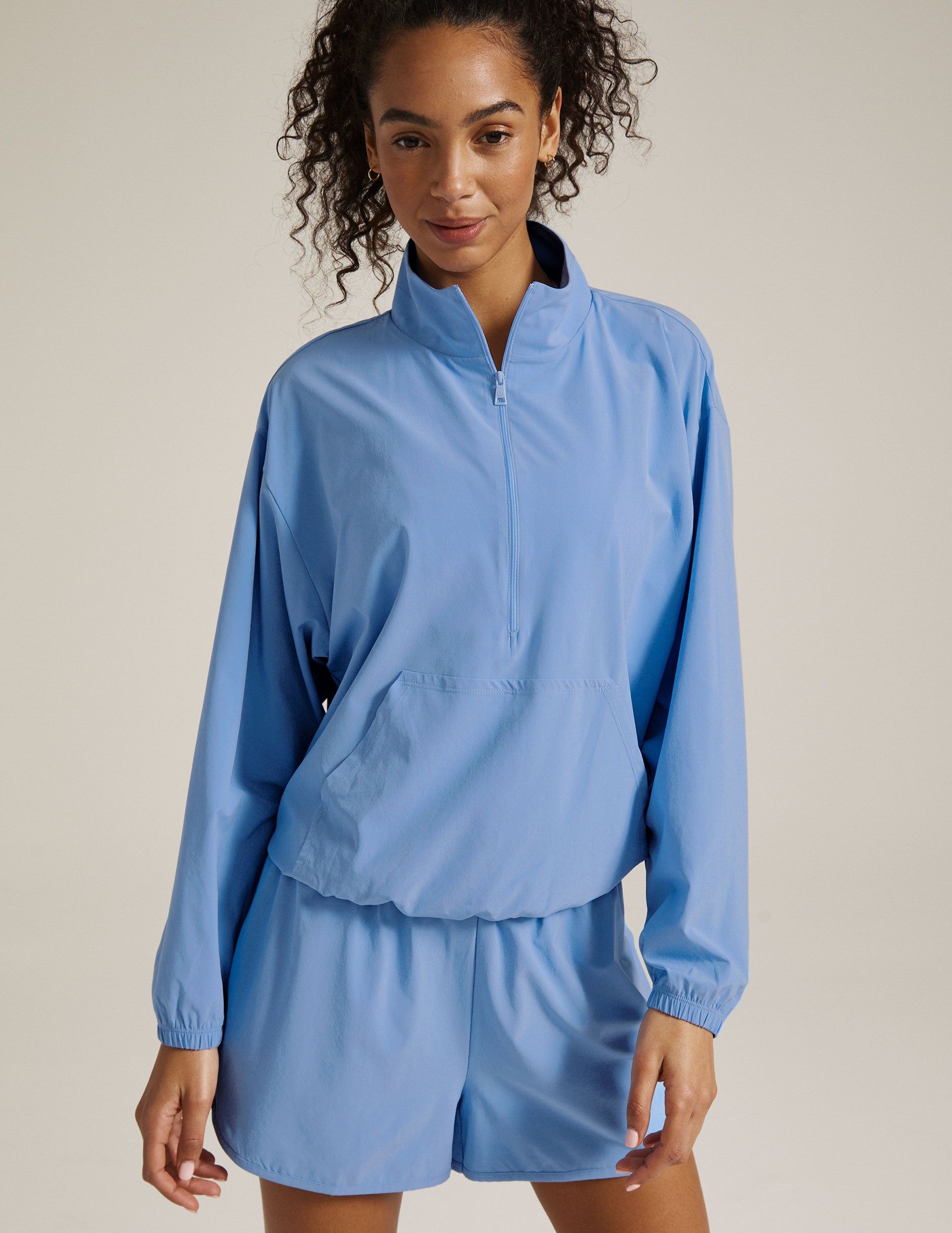 Stretch Woven In Stride Half Zip Pullover sold by Beyond Yoga