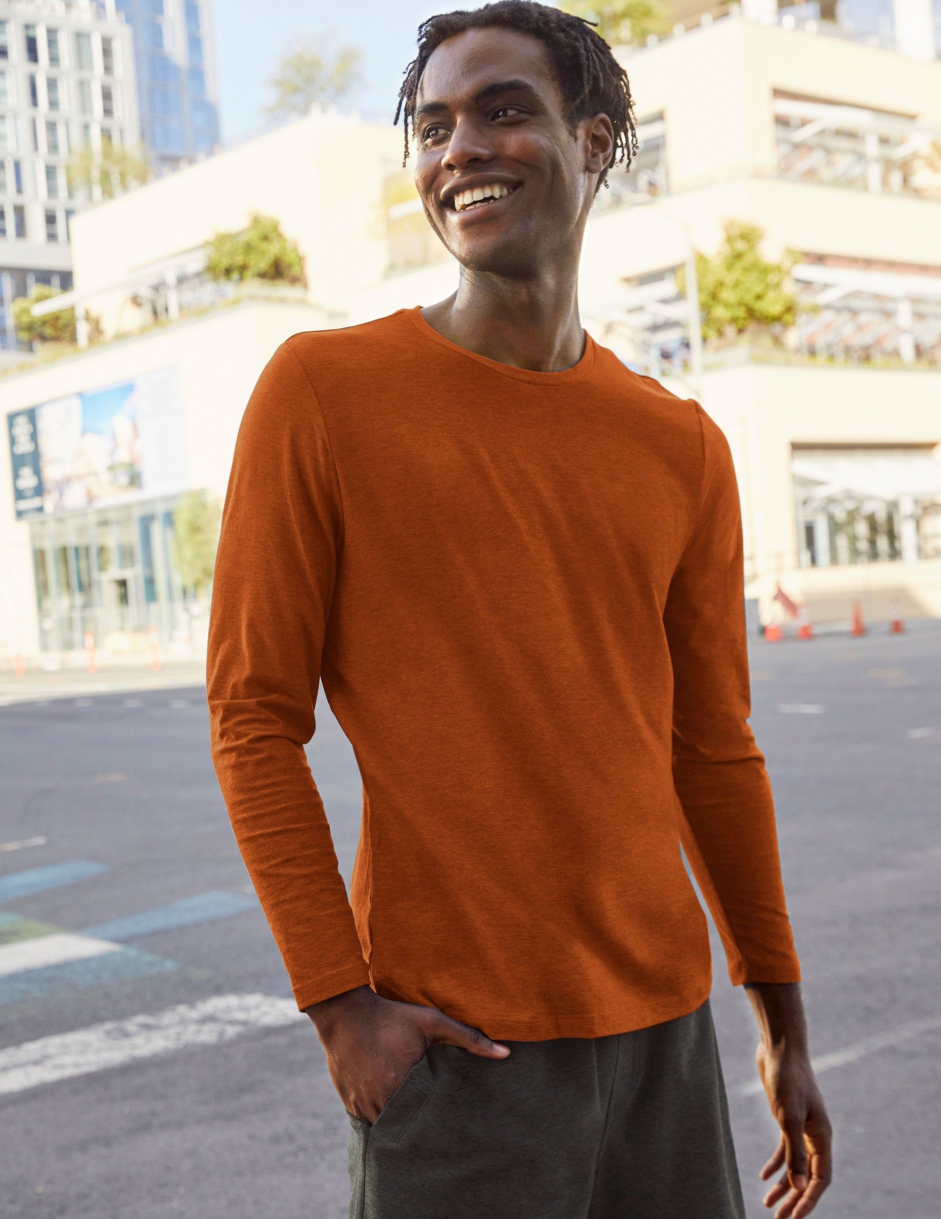 Featherweight Always Beyond Men's Long Sleeve Crew sold by Beyond Yoga product image thumbnail 4