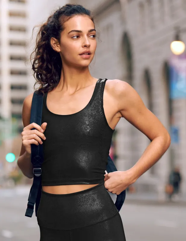 PowerShine Viper Print Cropped Tank sold by Beyond Yoga