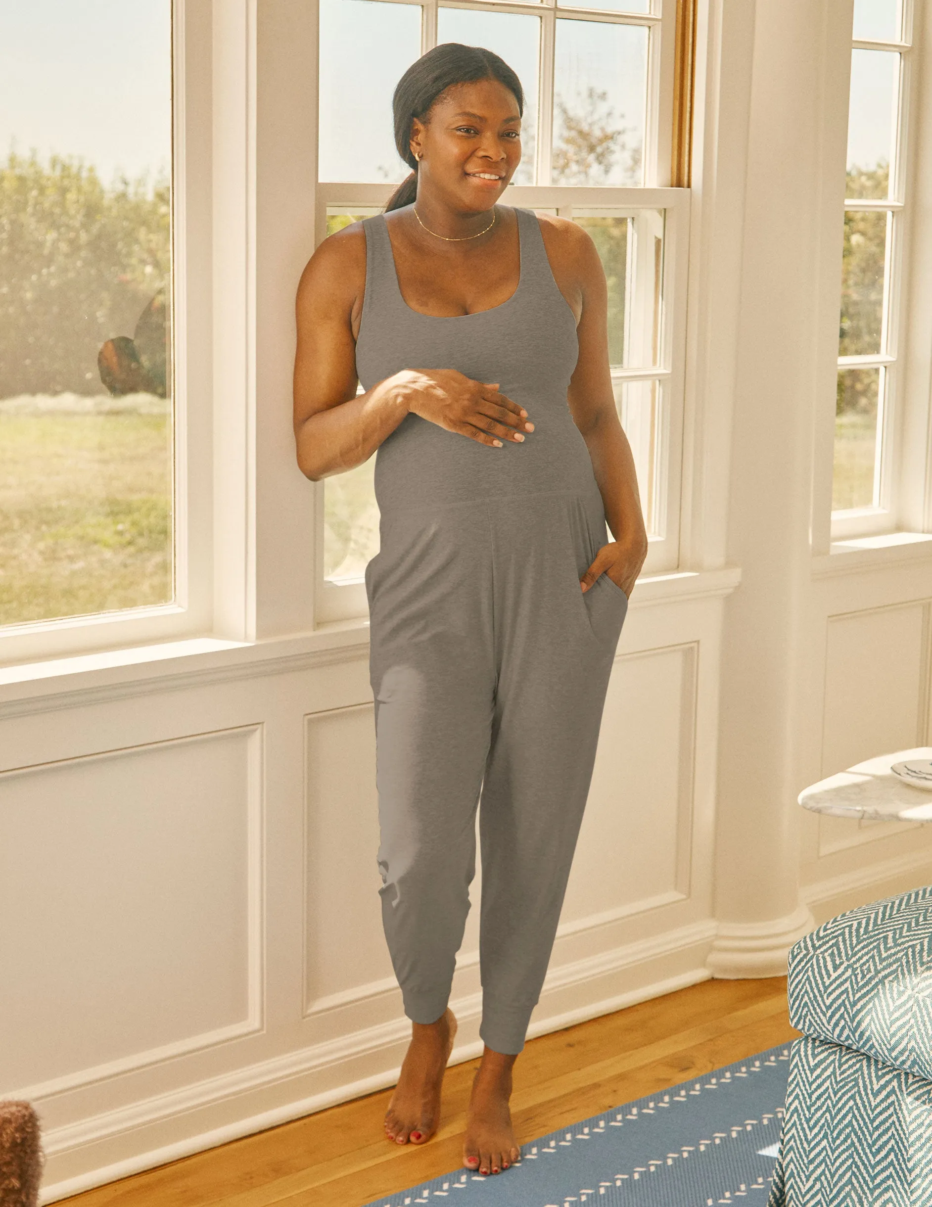 Spacedye Grow In Comfort Maternity Jumpsuit sold by Beyond Yoga
