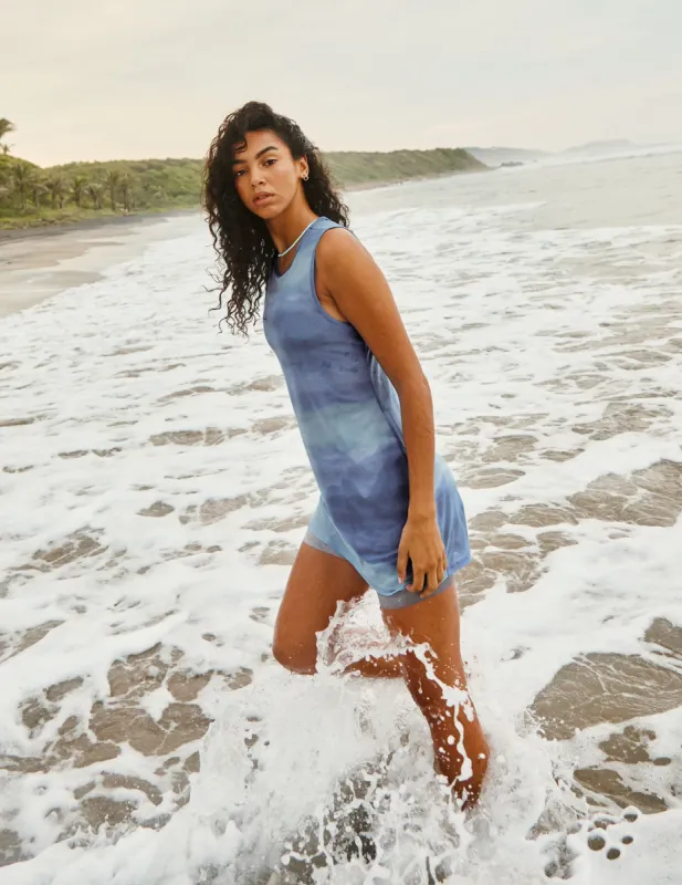 Show Off Printed Mesh Mini Dress sold by Beyond Yoga