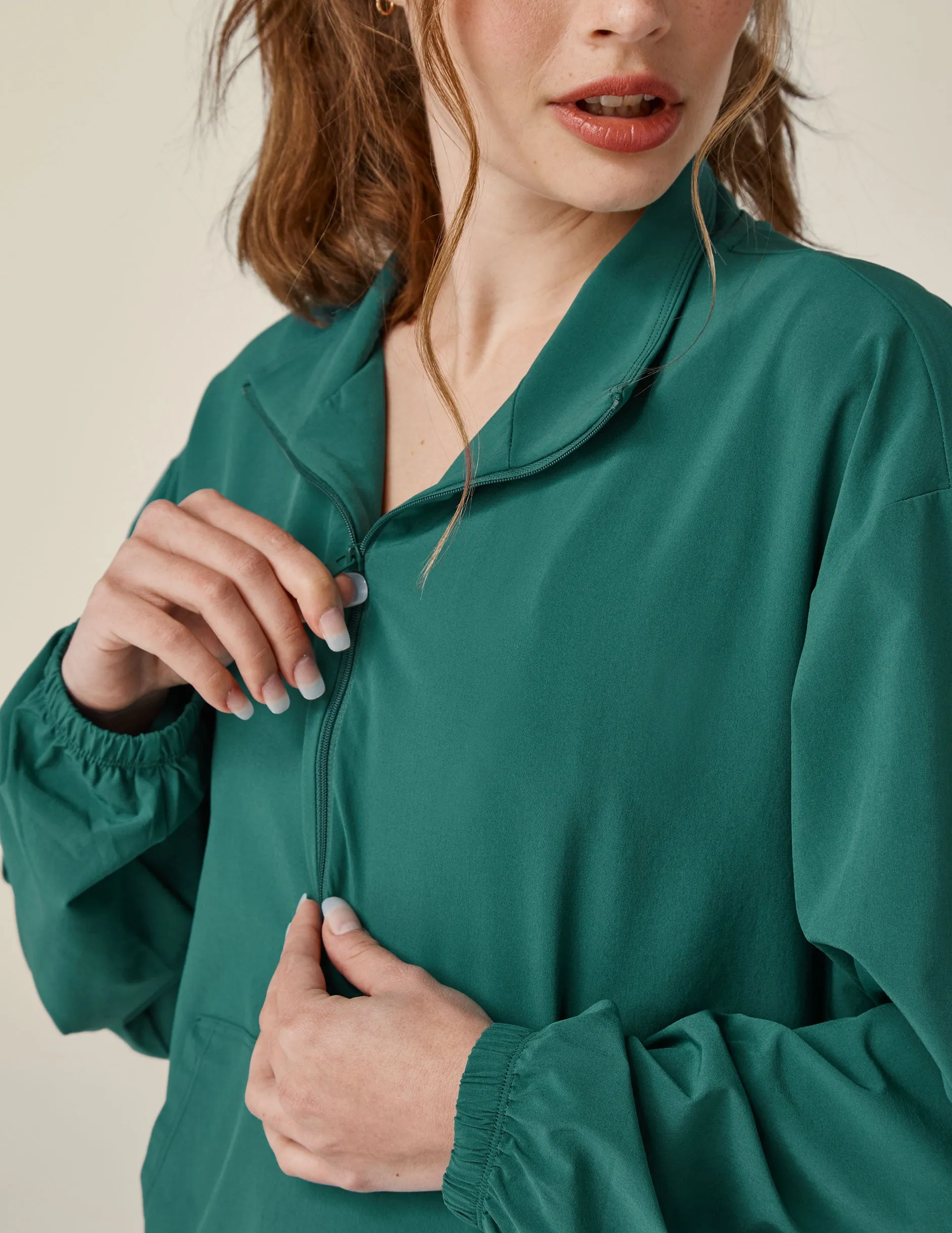Stretch Woven In Stride Half Zip Pullover sold by Beyond Yoga product image thumbnail 4