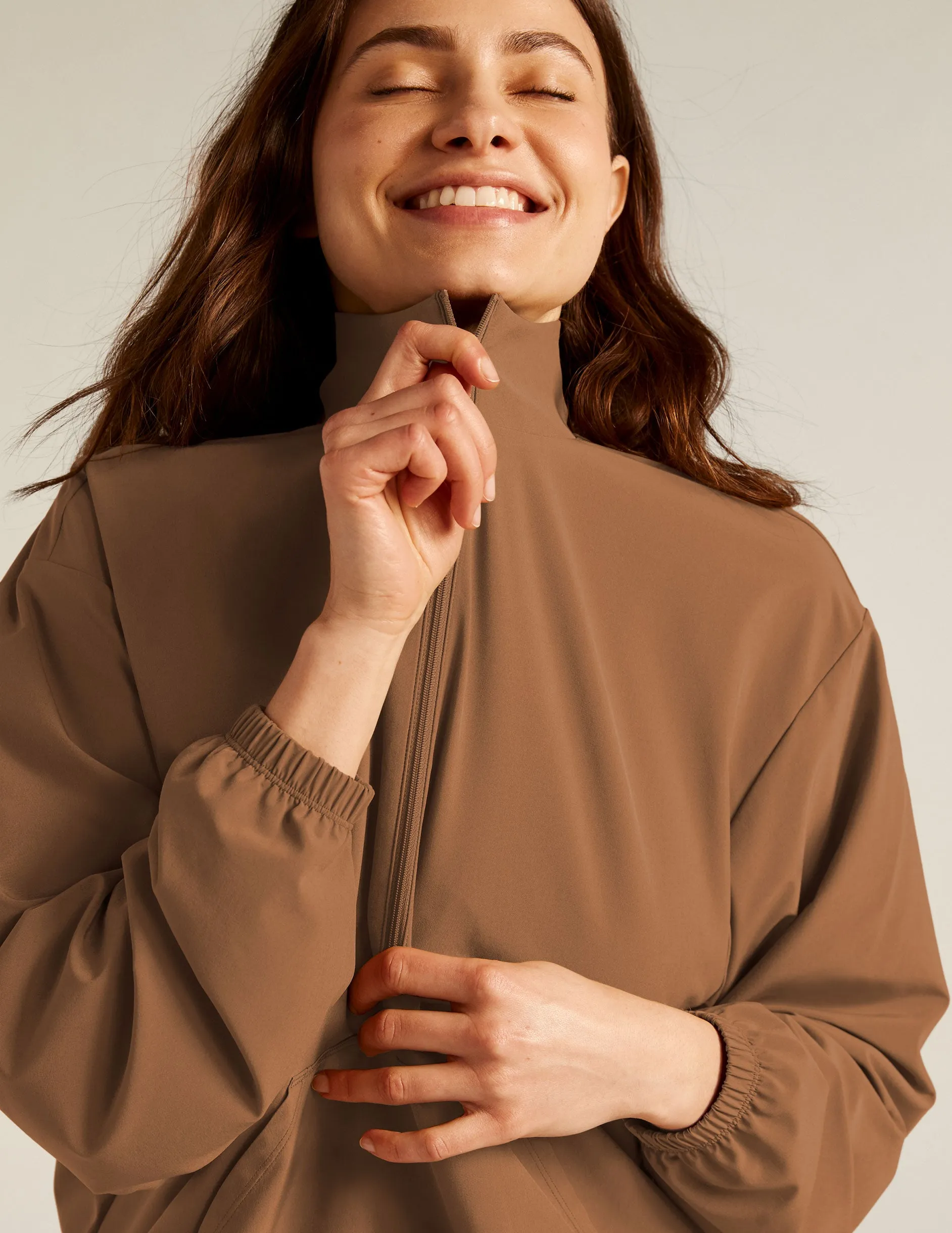 Stretch Woven In Stride Half Zip Pullover sold by Beyond Yoga product image thumbnail 4