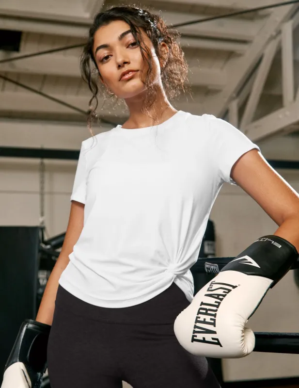 Featherweight For A Spin Tee sold by Beyond Yoga