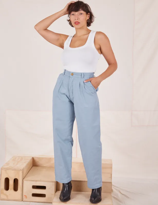 Heavyweight Trousers - Periwinkle sold by Big Bud Press