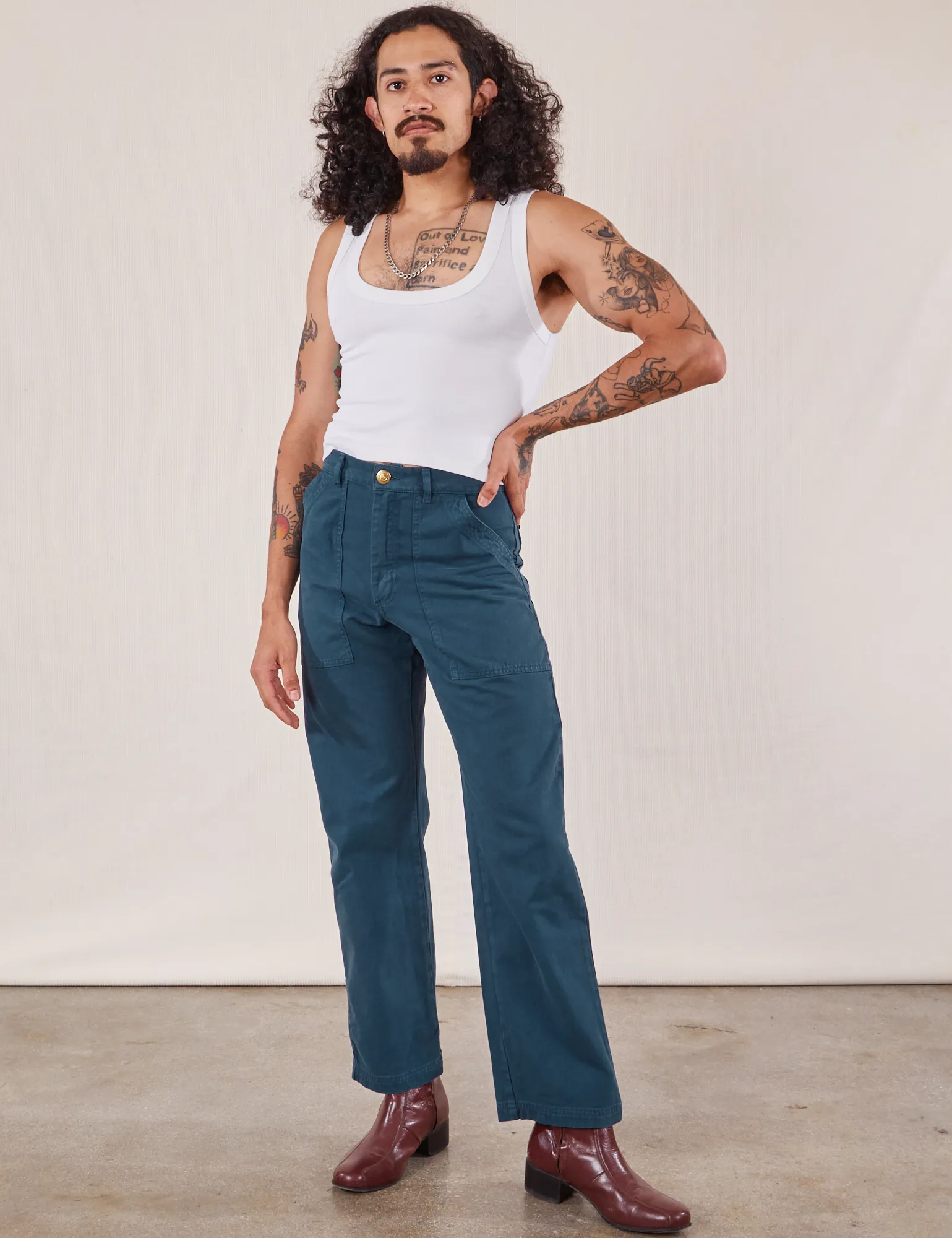 Work Pants - Lagoon sold by Big Bud Press product image thumbnail 3