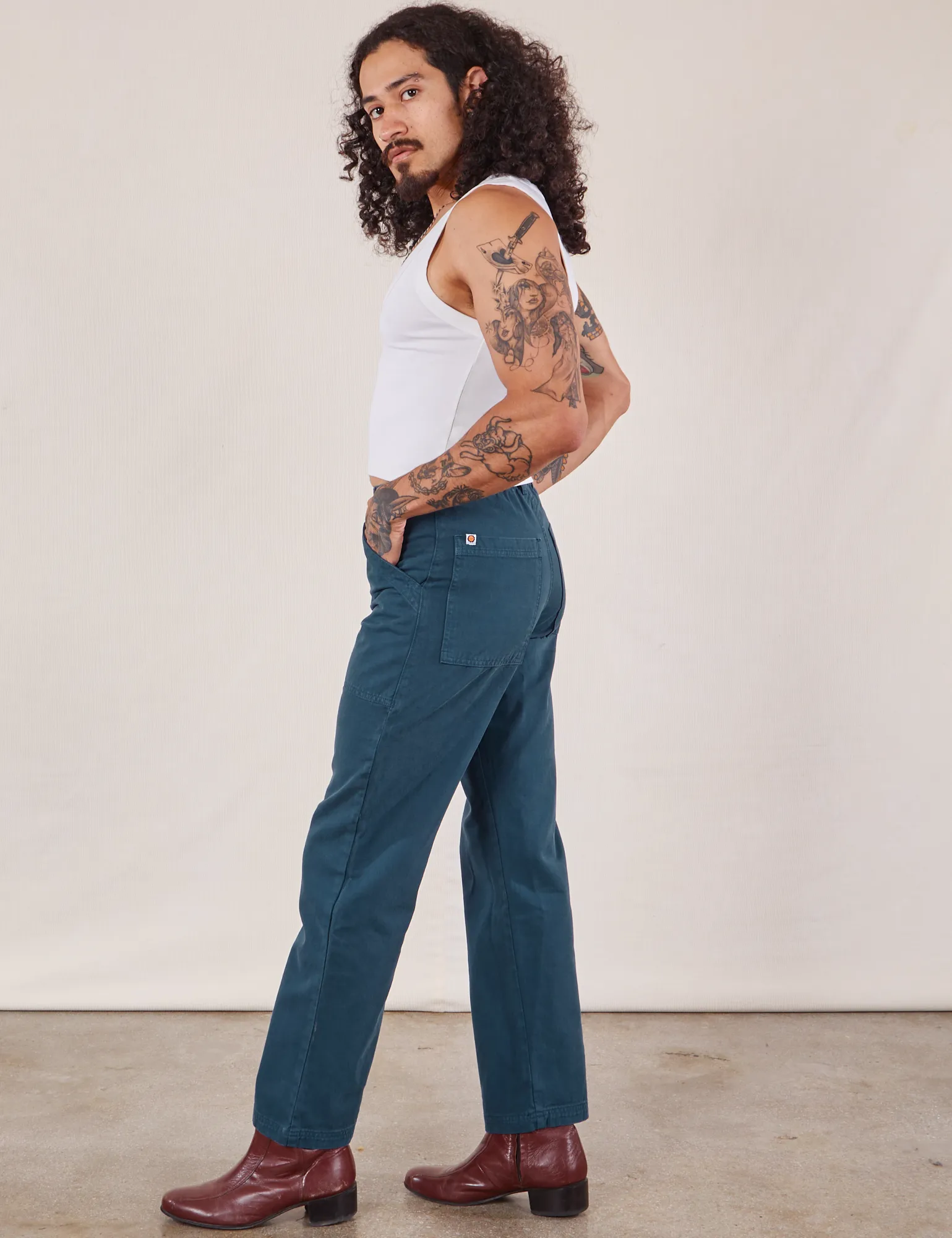 Work Pants - Lagoon sold by Big Bud Press product image thumbnail 4