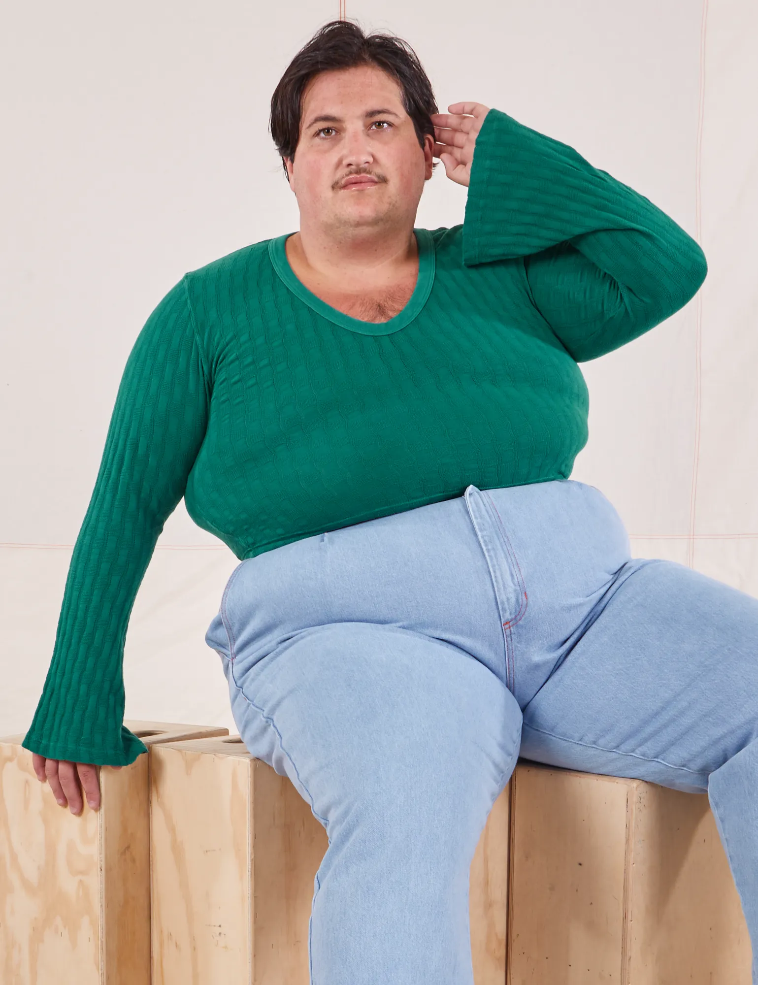 Bell Sleeve Top - Hunter Green *FINAL SALE* sold by Big Bud Press product image thumbnail 5