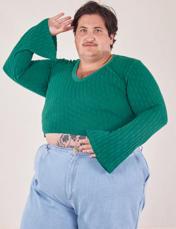 Bell Sleeve Top - Hunter Green *FINAL SALE* sold by Big Bud Press