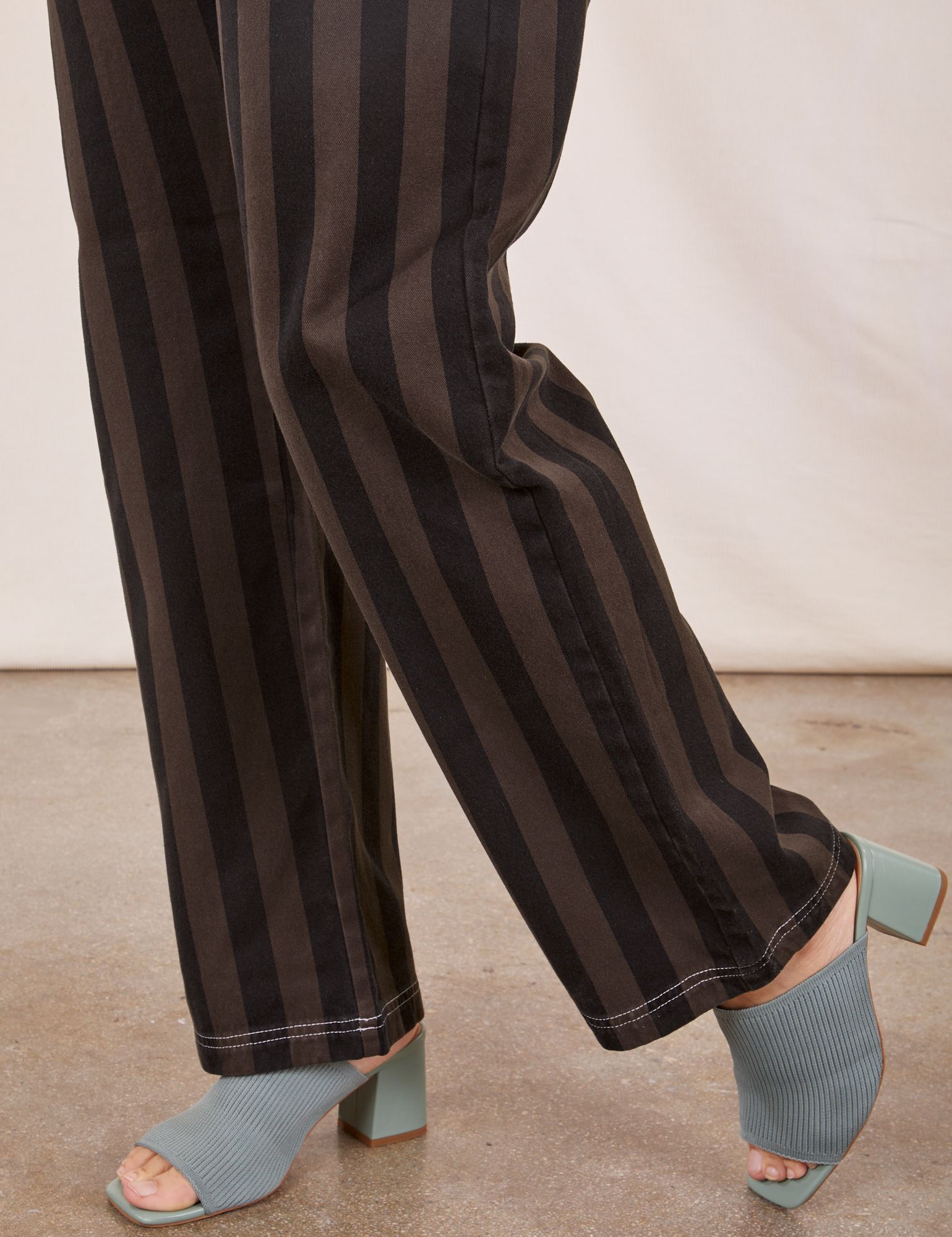 Black Striped Work Pants - Espresso sold by Big Bud Press product image thumbnail 5