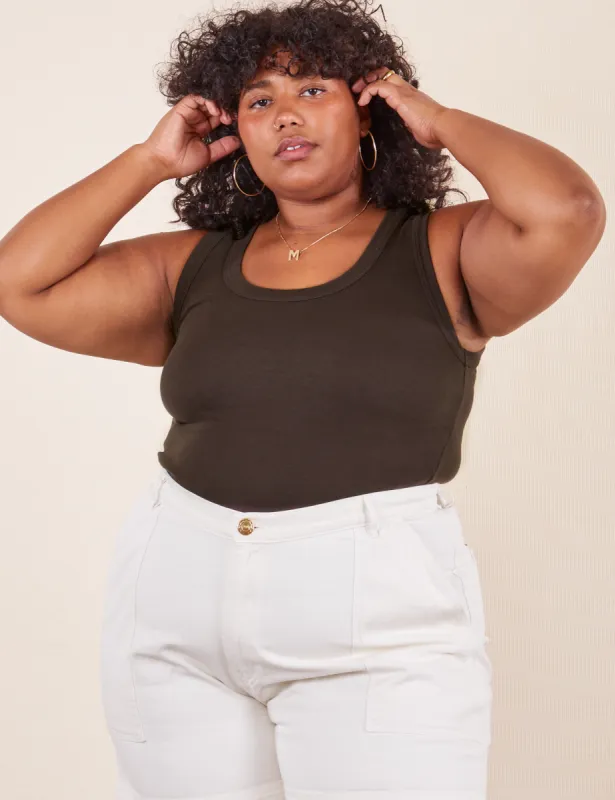 The Tank Top - Espresso Brown sold by Big Bud Press