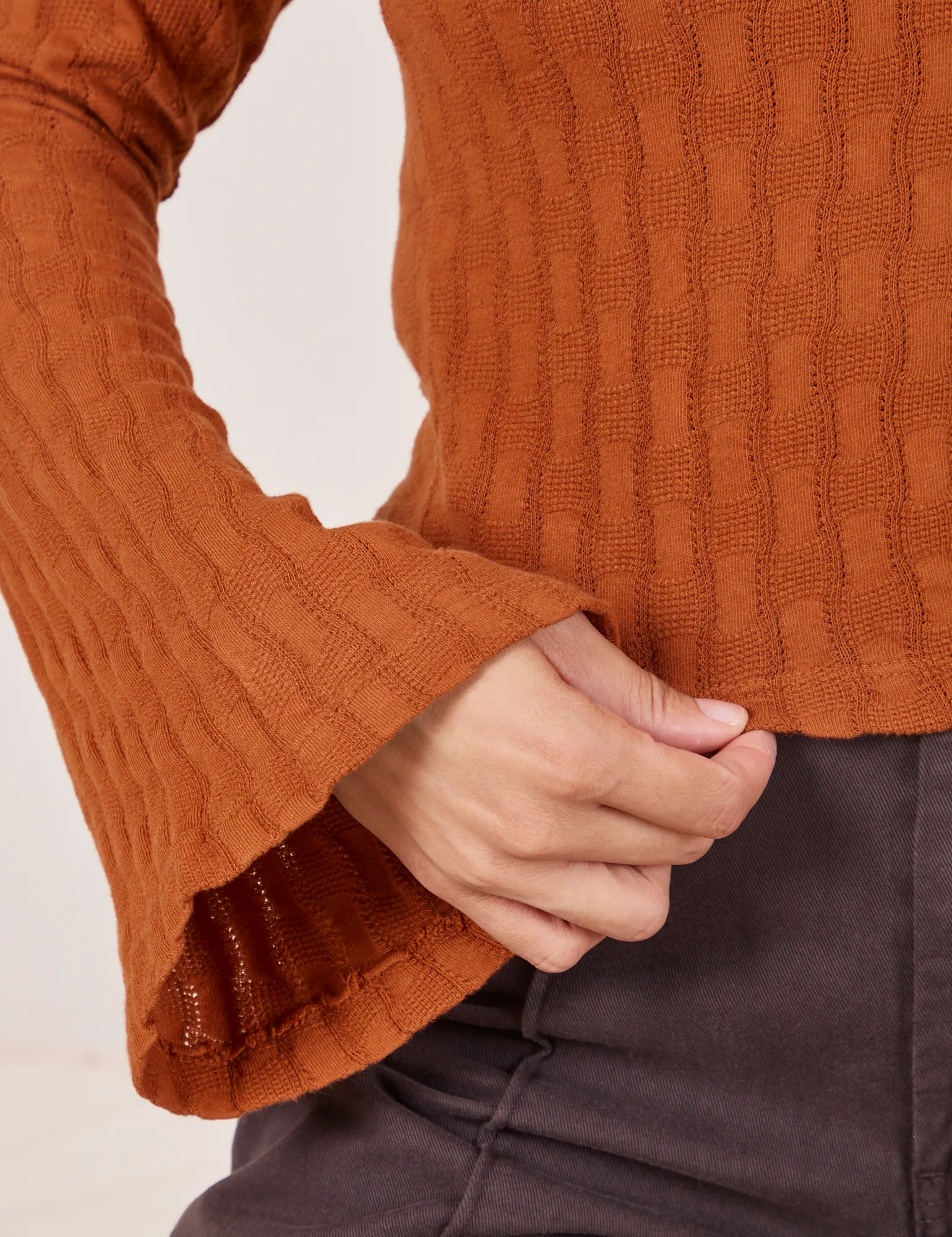 Bell Sleeve Top - Burnt Terracotta sold by Big Bud Press product image thumbnail 4