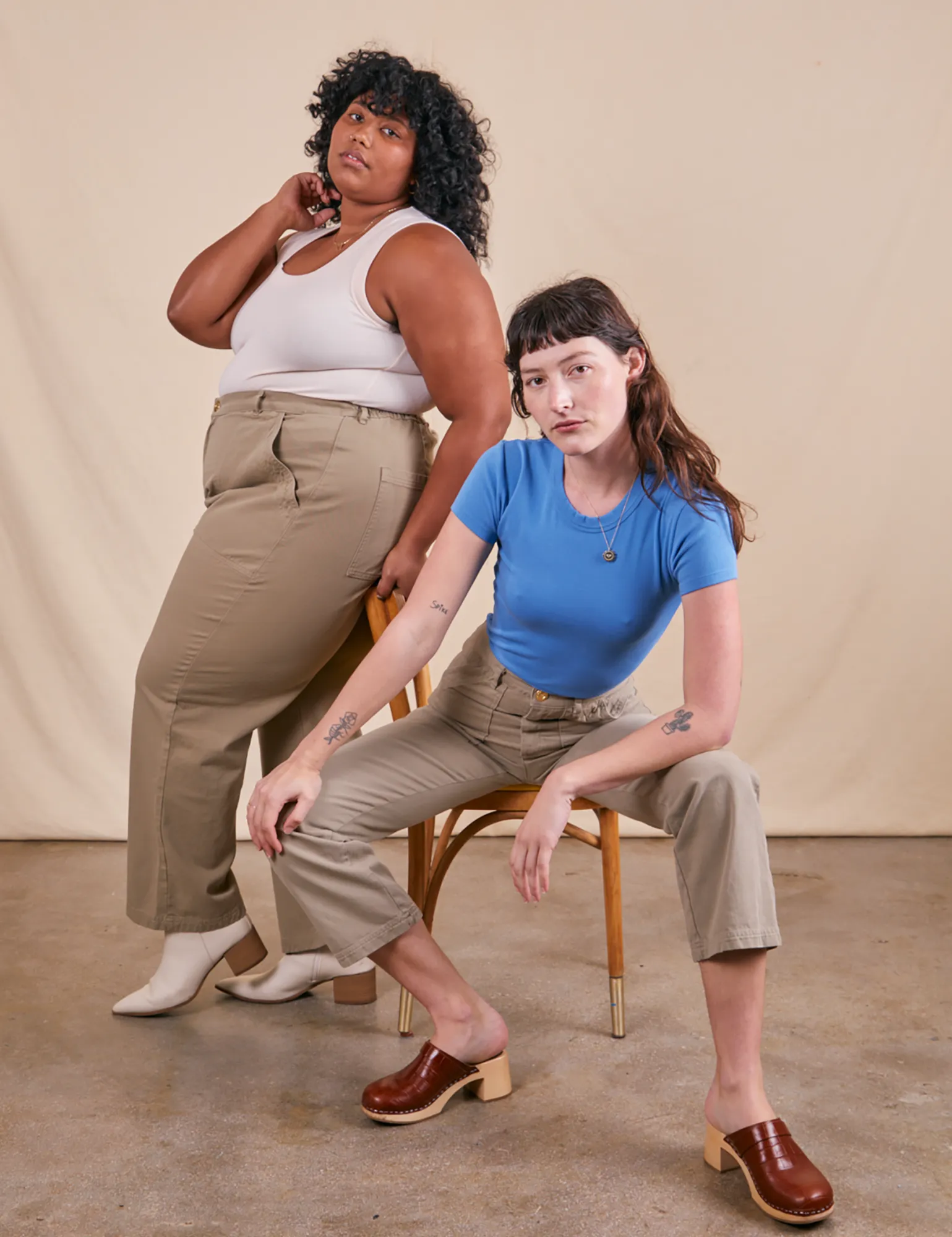 Petite Work Pants - Khaki Grey *FINAL SALE* sold by Big Bud Press product image thumbnail 5