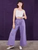 Overdyed Wide Leg Trousers - Faded Grape *FINAL SALE* sold by Big Bud Press