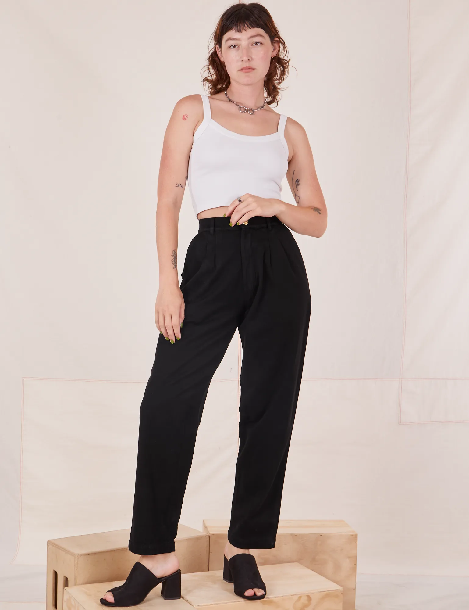 Organic Trousers - Basic Black sold by Big Bud Press