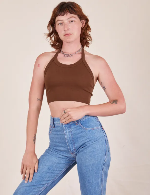 Halter Top - Fudgesicle Brown sold by Big Bud Press