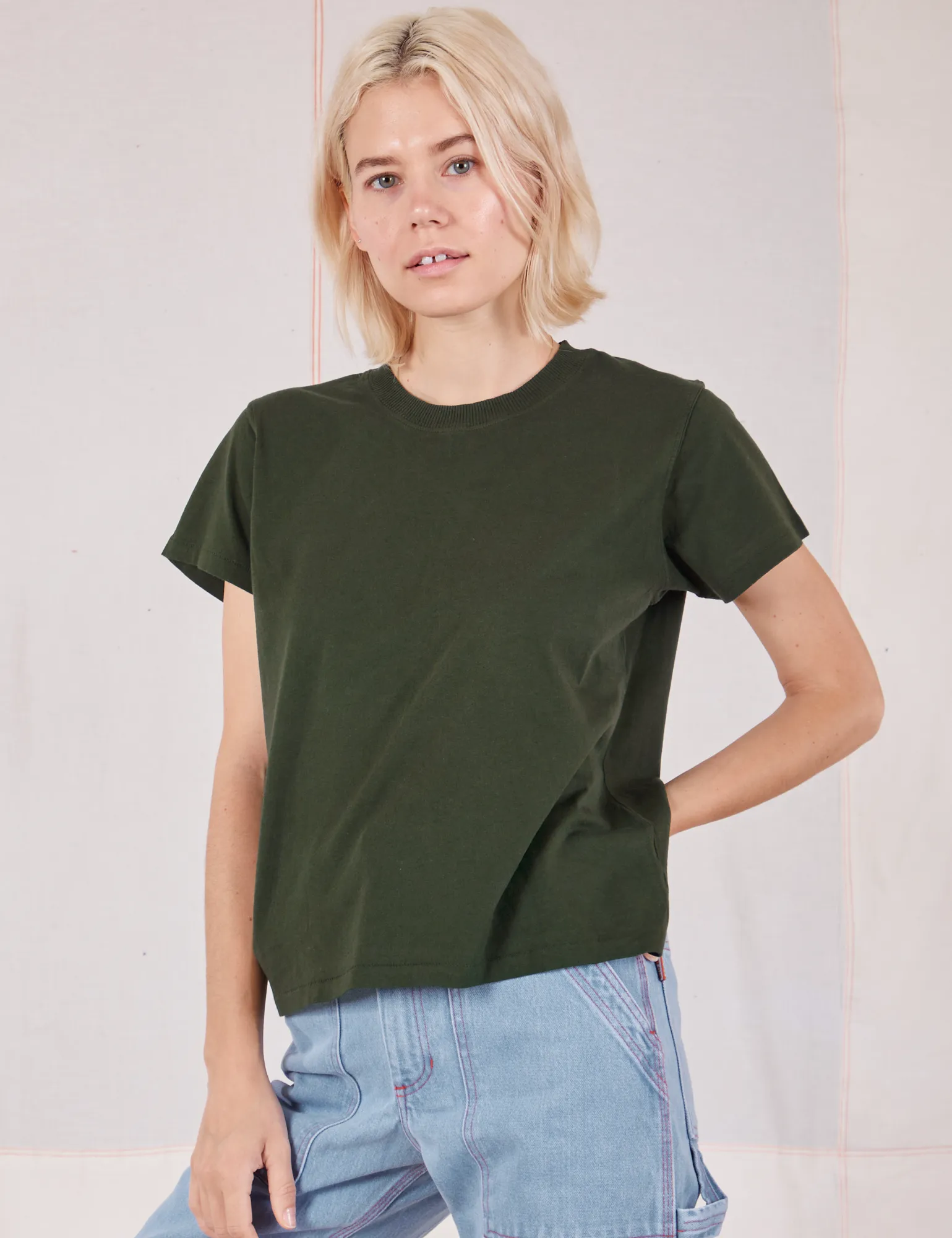 The Organic Vintage Tee - Swamp Green sold by Big Bud Press