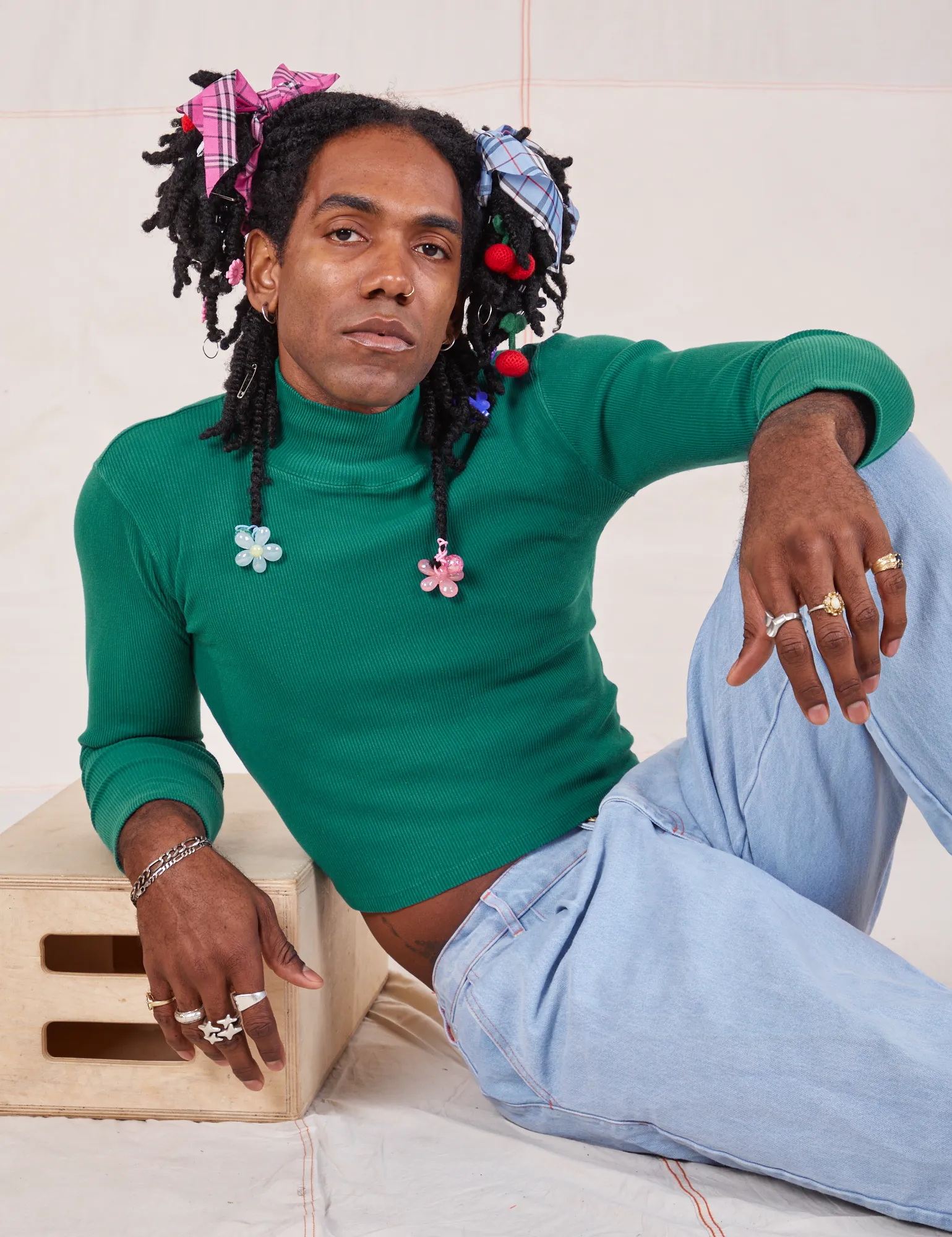 Essential Turtleneck - Hunter Green *FINAL SALE* sold by Big Bud Press