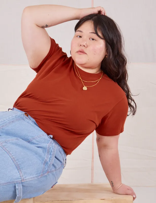 The Organic Vintage Tee - Paprika sold by Big Bud Press