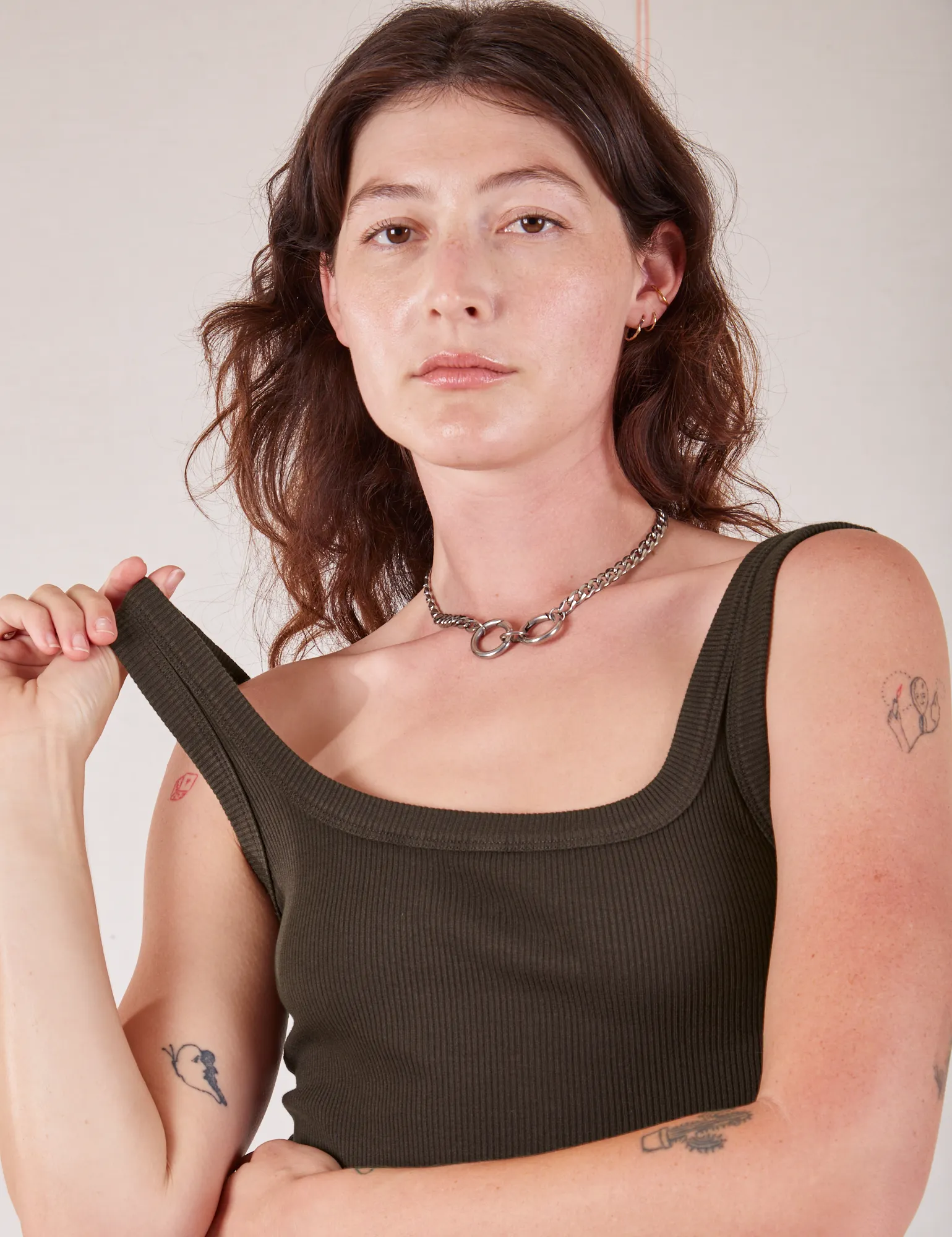 Square Neck Tank - Espresso Brown *FINAL SALE* sold by Big Bud Press product image thumbnail 4