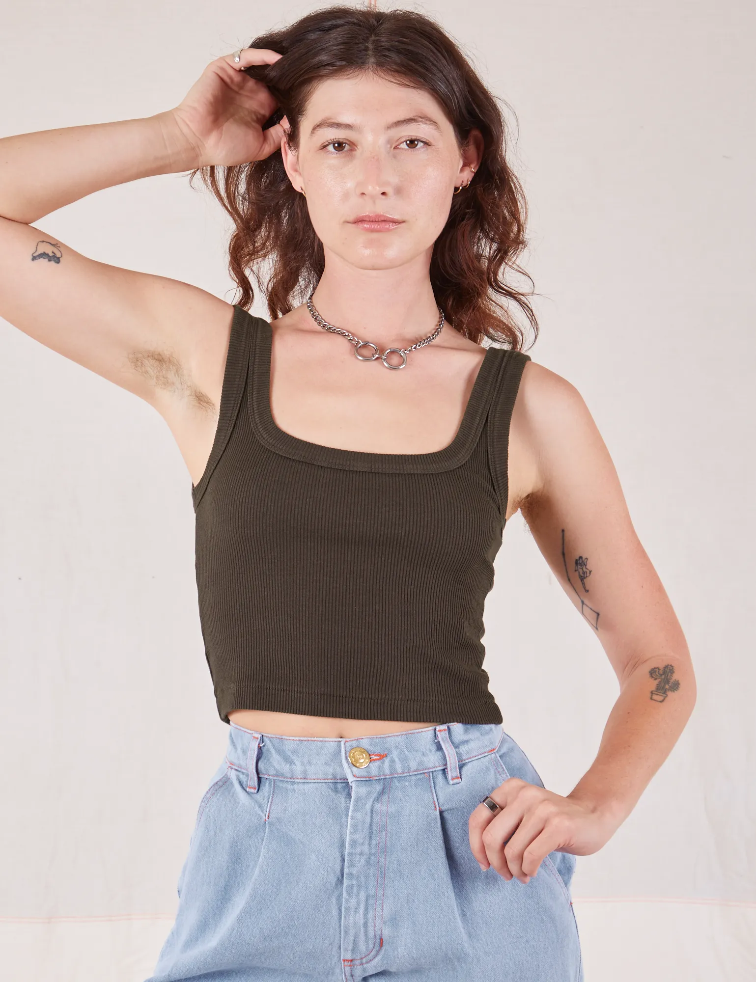 Square Neck Tank - Espresso Brown *FINAL SALE* sold by Big Bud Press product image thumbnail 3