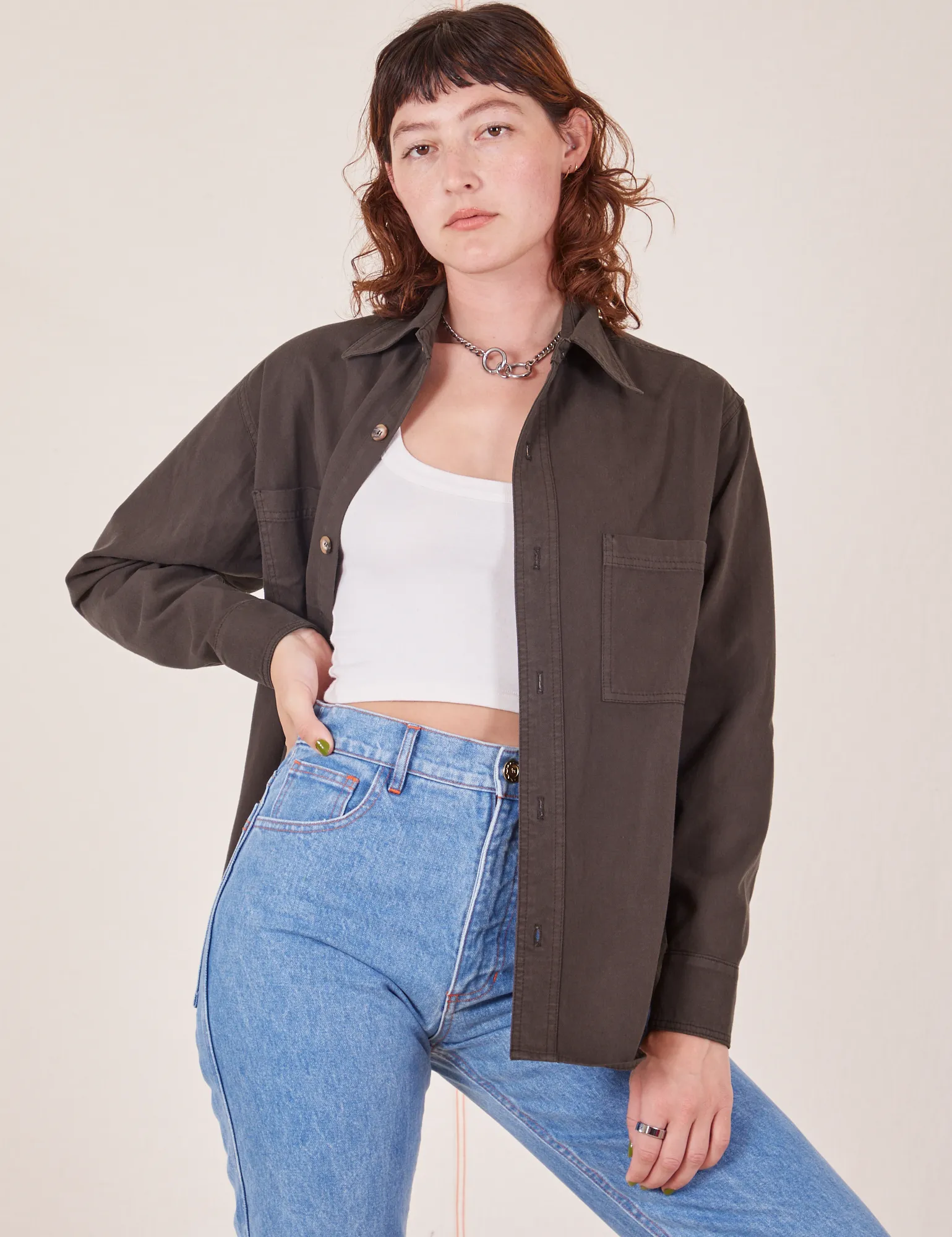 Oversize Overshirt - Espresso Brown sold by Big Bud Press