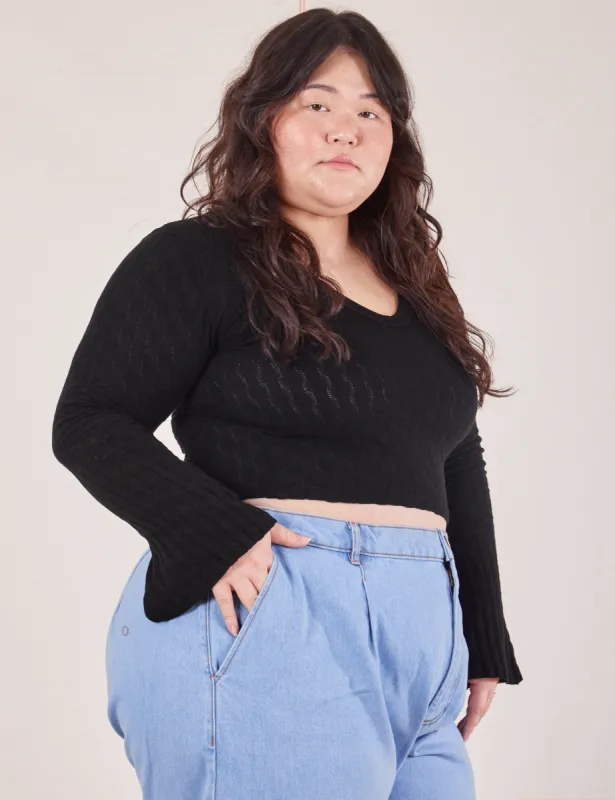 Bell Sleeve Top - Basic Black sold by Big Bud Press