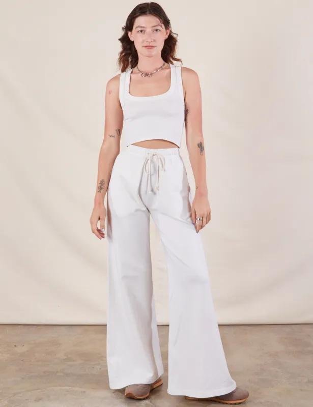 Wide Leg Sweat Pants - Vintage Tee Off-White *FINAL SALE* sold by Big Bud Press