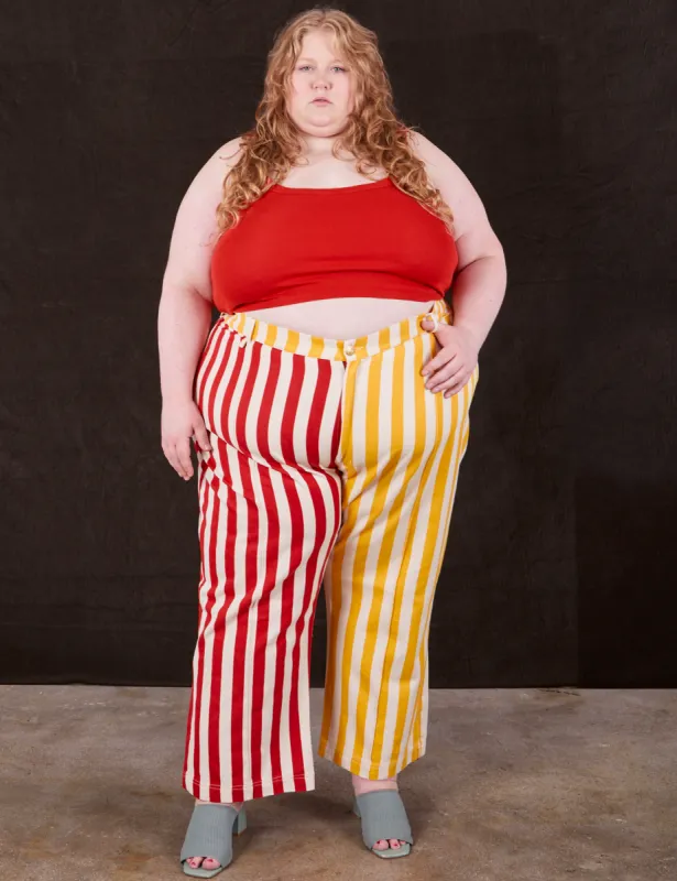 Western Pants - Ketchup/Mustard Stripes *FINAL SALE* sold by Big Bud Press