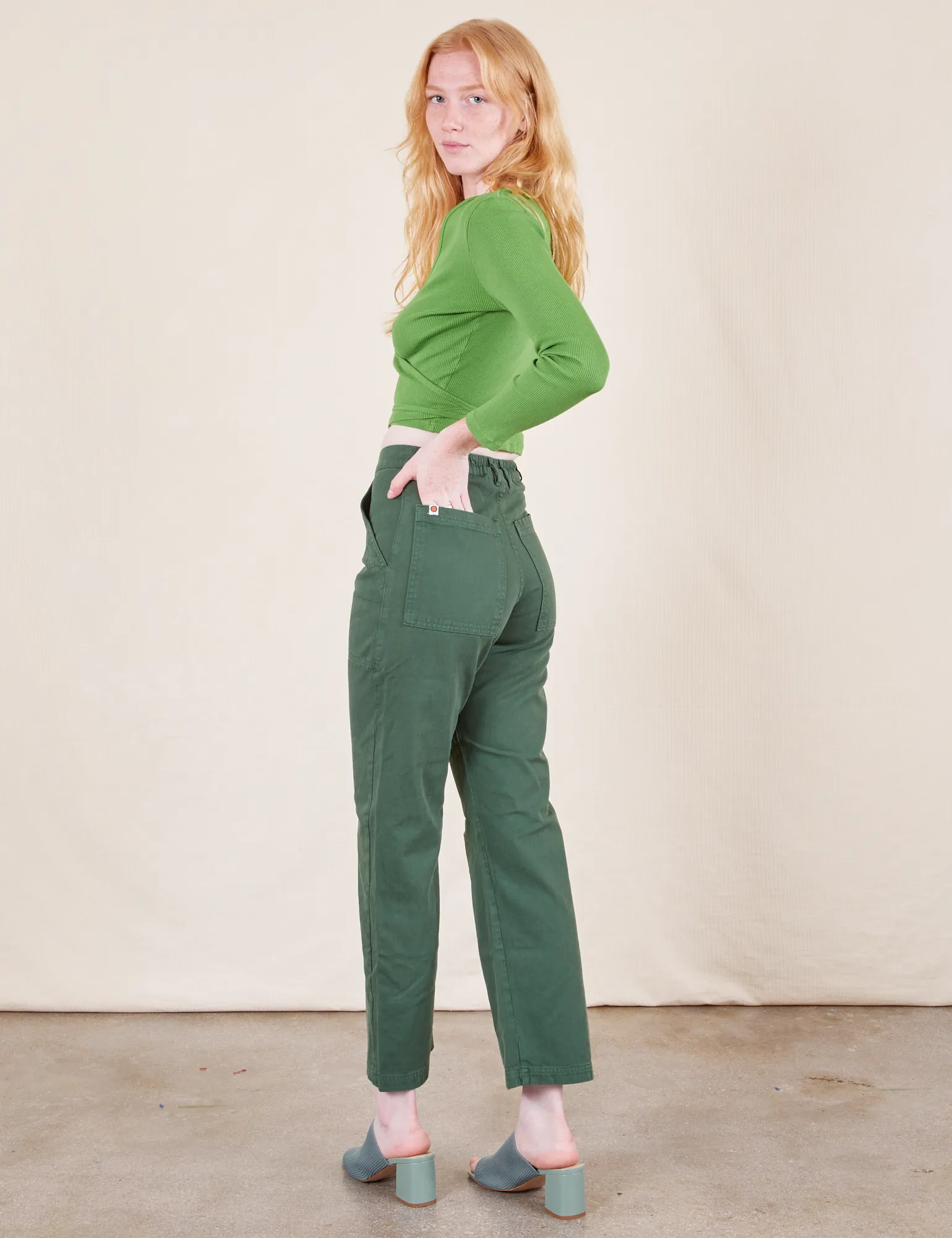 Work Pants - Dark Emerald Green *FINAL SALE* sold by Big Bud Press product image thumbnail 5