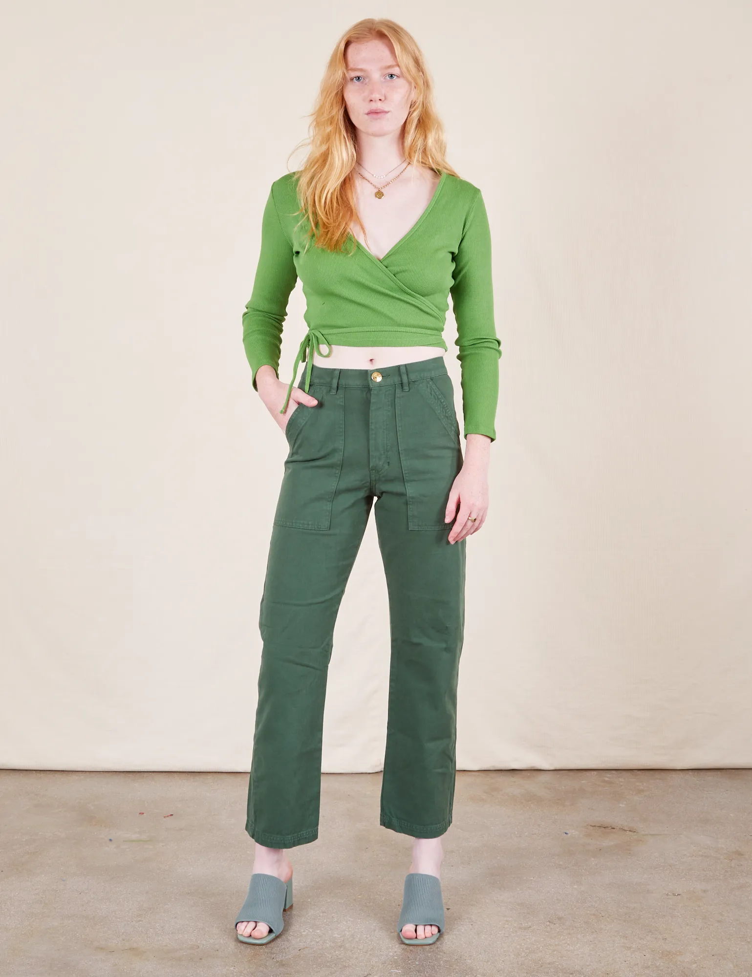 Work Pants - Dark Emerald Green *FINAL SALE* sold by Big Bud Press