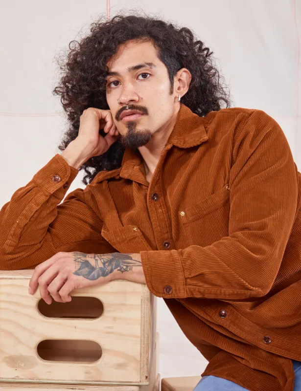 Corduroy Overshirt - Burnt Terracotta *FINAL SALE* sold by Big Bud Press