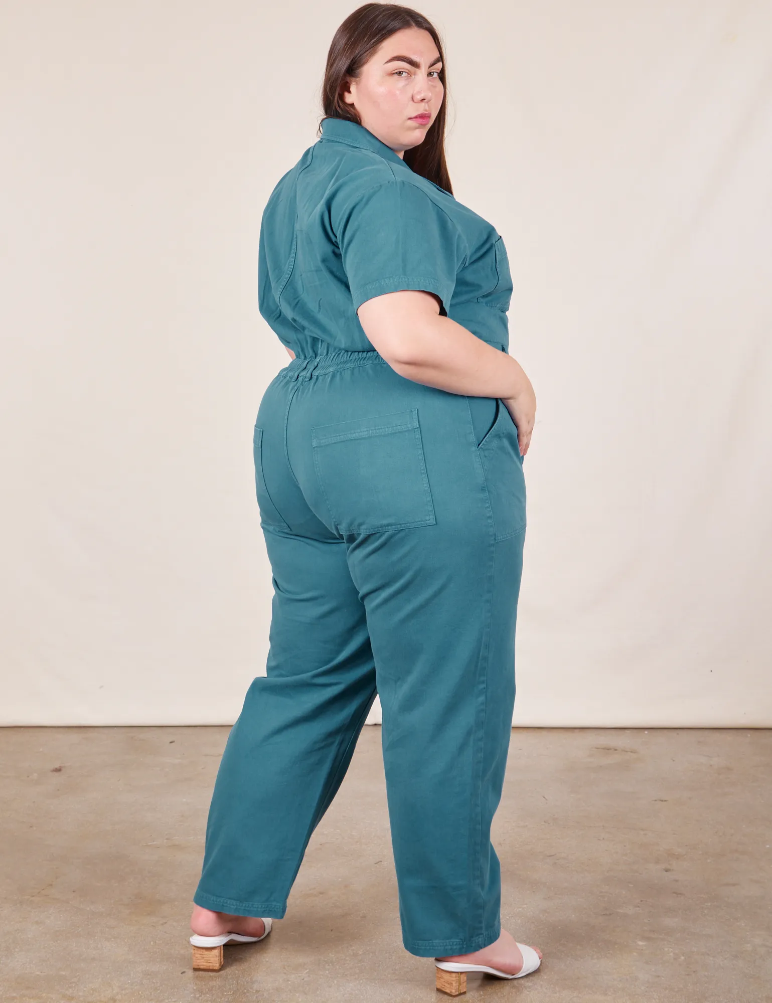 Short Sleeve Jumpsuit - Marine Blue sold by Big Bud Press product image thumbnail 5