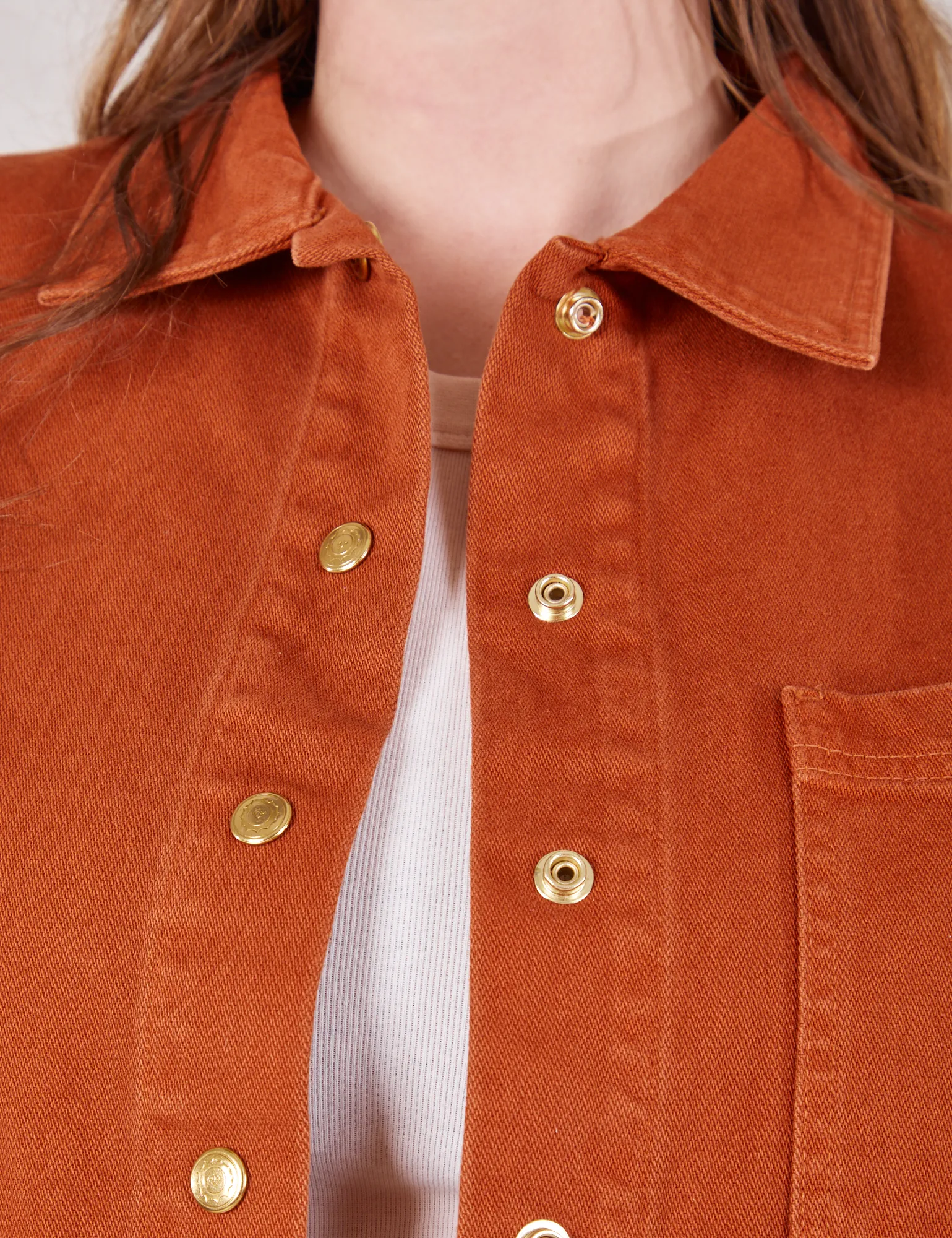 Denim Work Jacket - Burnt Terracotta sold by Big Bud Press product image thumbnail 4