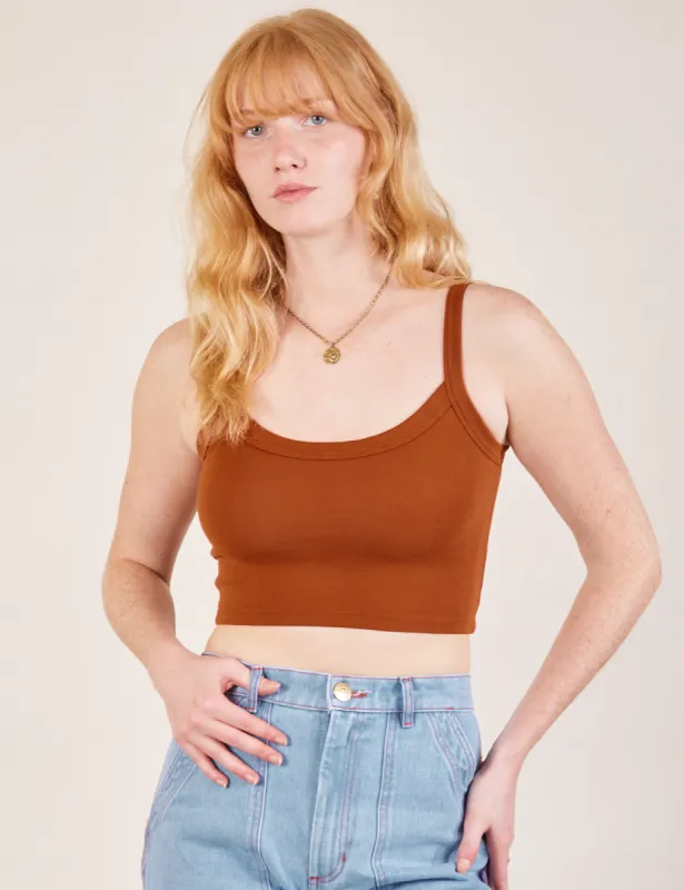 Cropped Cami - Burnt Terracotta sold by Big Bud Press