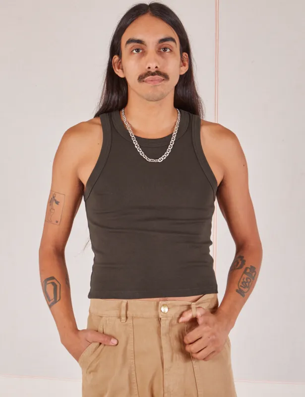 Racerback Tank - Espresso Brown sold by Big Bud Press