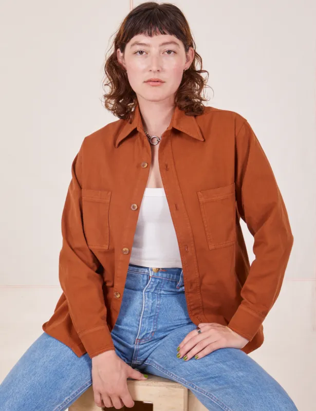 Oversize Overshirt - Burnt Terracotta *FINAL SALE* sold by Big Bud Press