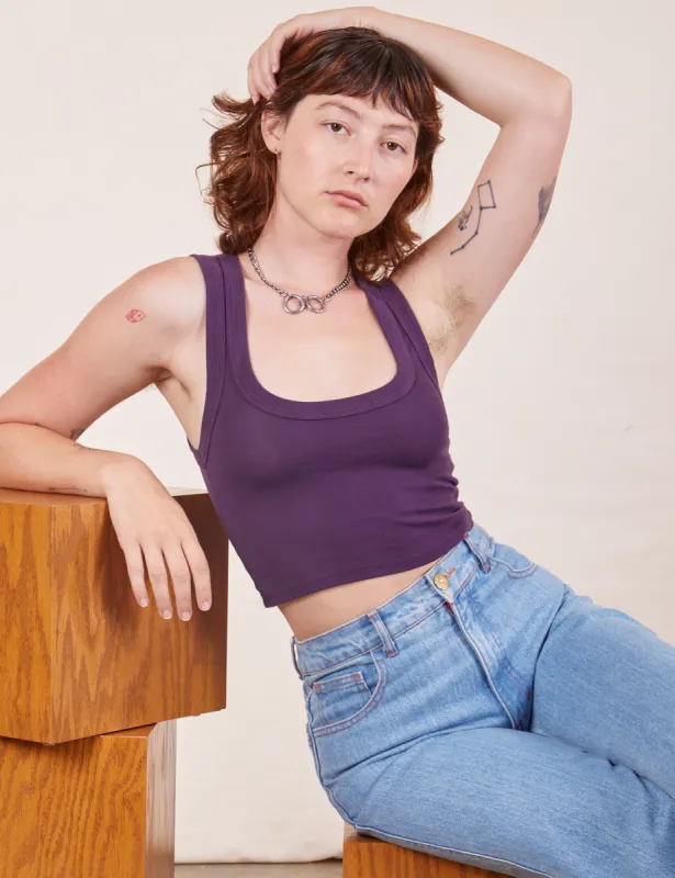 Cropped Tank Top - Nebula Purple *FINAL SALE* sold by Big Bud Press
