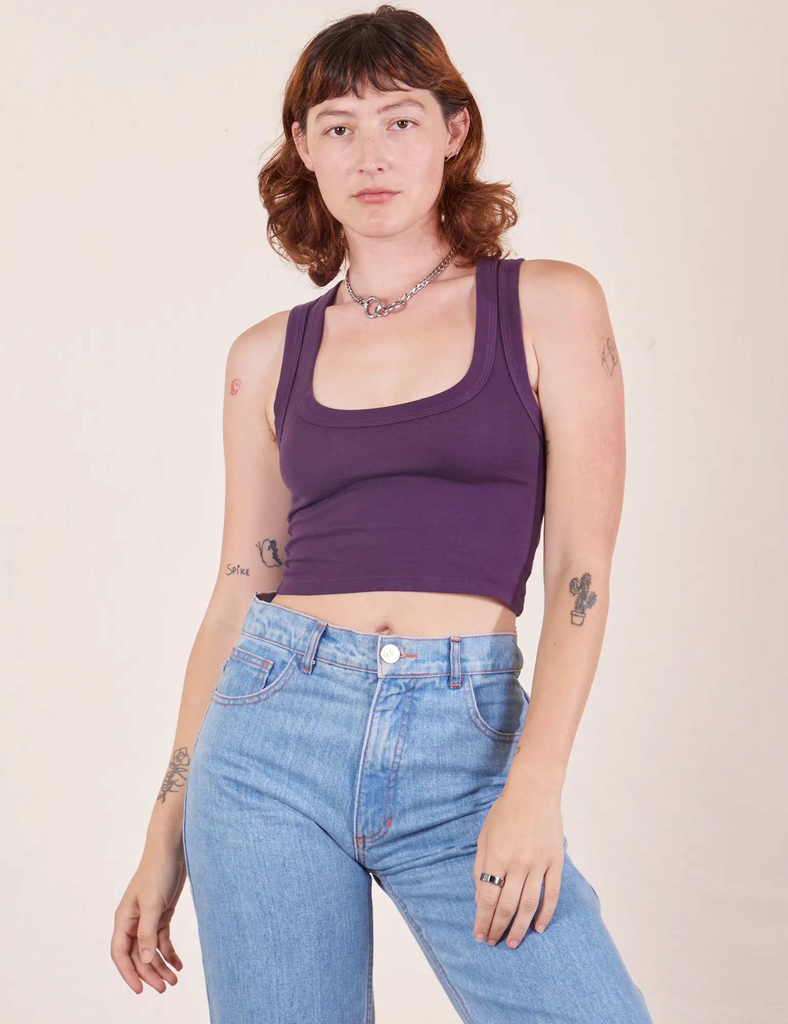 Cropped Tank Top - Nebula Purple *FINAL SALE* sold by Big Bud Press product image thumbnail 5