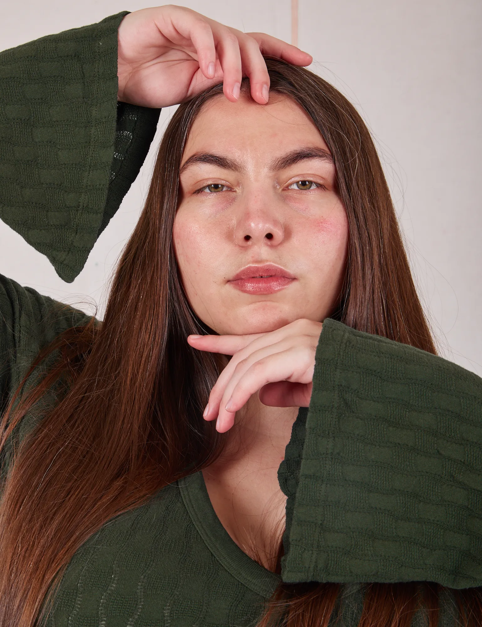 Bell Sleeve Top - Swamp Green sold by Big Bud Press product image thumbnail 4