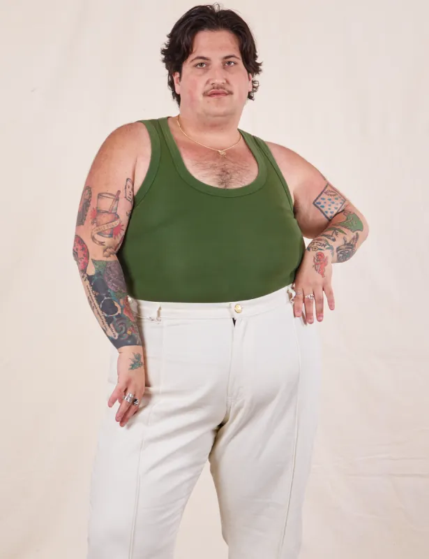 The Tank Top - Dark Emerald Green *FINAL SALE* sold by Big Bud Press