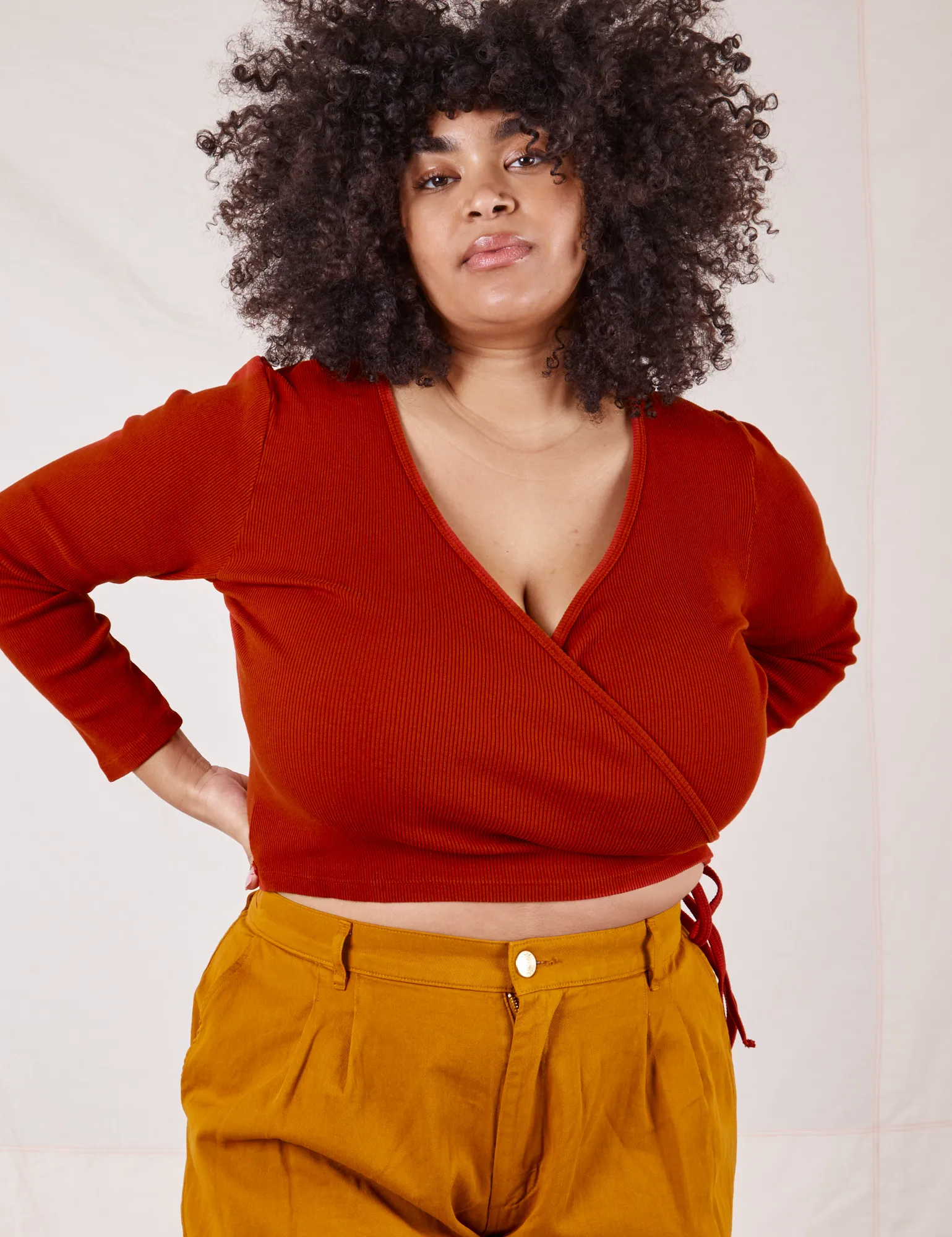 Wrap Top - Paprika sold by Big Bud Press