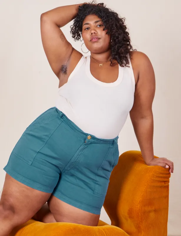 Classic Work Shorts - Marine Blue sold by Big Bud Press