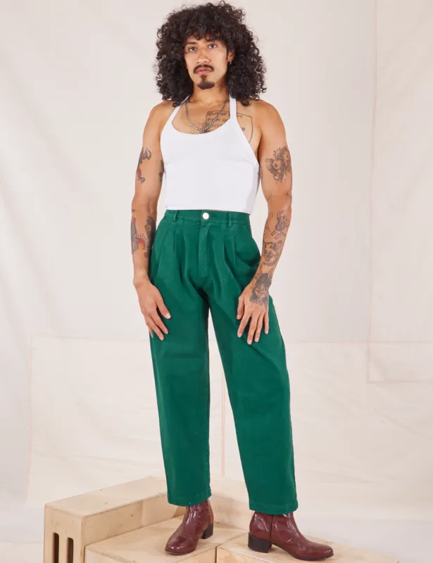Heavyweight Trousers - Hunter Green sold by Big Bud Press